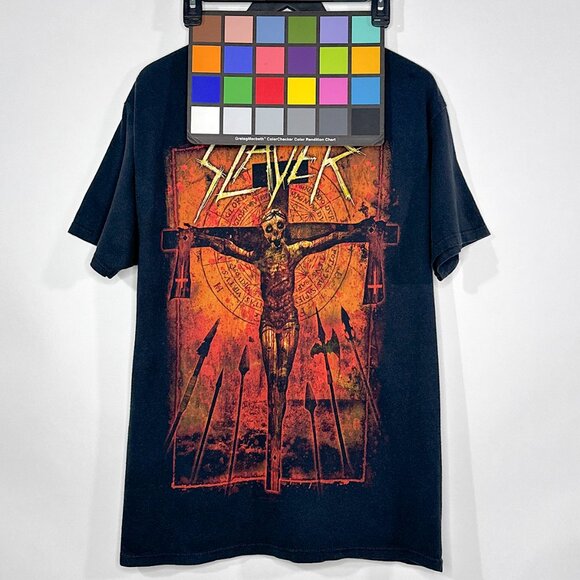 Slayer World Tour 2012 T Shirt Hanes Size L - Picture 12 of 12